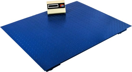 Digitale platformweegschaal, opvouwbaar, 150 kg/50 g, led-display, instelbare batterij/netstroom, tarra-functie, industriële weegschaal 23537