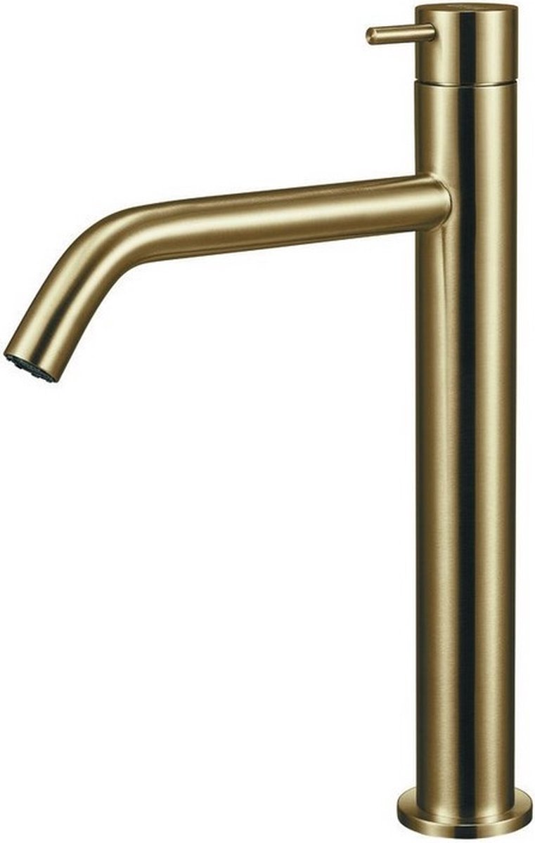 Qisani Flow wastafelkraan Verhoogd Gold / Goud