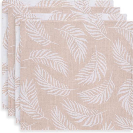 Jollein Hydrofiel Multidoek Nature 70x70cm - Pale Pink - 4 Stuks — afbeelding 2