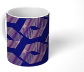 Mok - Koffiemok - Abstract - Kubus - Patronen - Mokken - 350 ML - Beker - Koffiemokken - Theemok