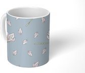 Mok - Koffiemok - Bloemen - Magnolia - Azië - Patroon - Mokken - 350 ML - Beker - Koffiemokken - Theemok