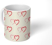 Mok - Koffiemok - Valentijn cadeau - Liefde - Patronen - Mokken - 350 ML - Beker - Koffiemokken - Theemok