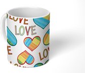 Mok - Koffiemok - Liefdes cadeau - Patronen - Liefde - Mokken - 350 ML - Beker - Koffiemokken - Theemok