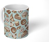 Mok - Koffiemok - Vintage - Patisserie - Brood - Patronen - Mokken - 350 ML - Beker - Koffiemokken - Theemok