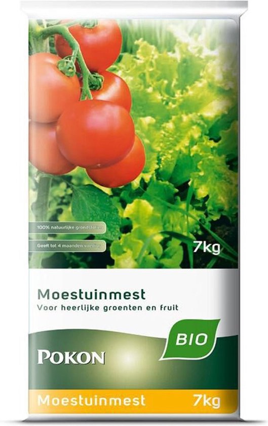 Pokon Bio Moestuin Mest - 7kg - Meststof (biologisch) - 120 dagen voeding
