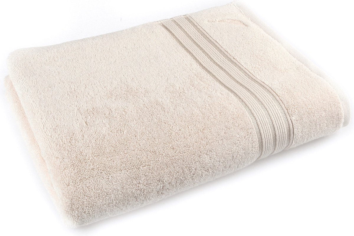 Nautica Ocean Bath Towel 100% Cotton Deluxe Absorbent Super Soft and Durable 70x140 cm-Pearl