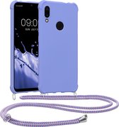 kwmobile telefoonhoesjegeschikt voor Xiaomi Redmi Note 7 / Note 7 Pro - Hoesje van siliconen met telefoonkoord - In lavendel