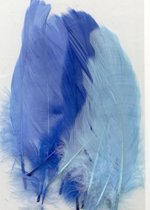 Vaessen Creative Feathers long - 15,5-20cm - 15stuks - blue