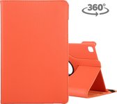 Mobigear Tablethoes geschikt voor Samsung Galaxy Tab A7 (2020) Hoes | Mobigear DuoStand Draaibare Bookcase - Oranje