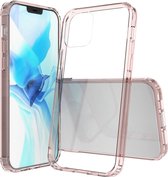 Mobigear Hoesje geschikt voor Apple iPhone 12 Pro Telefoonhoesje Hardcase | Mobigear Crystal Backcover | iPhone 12 Pro Case | Back Cover - Transparant /Roze | Transparant,roze