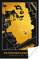 Poster Kaart - Plattegrond - Stadskaart - Nederland - Paterswoldsemeer - 60x90 cm