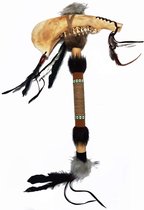 Echte Tomahawk Indianen hakbijl | Strijdbijl | circa 47 x 30 cm | Handgemaakt op traditionele wijze | indianen