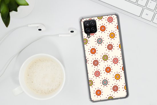 Coque Samsung Galaxy A12 - Motifs - Soleil - Pois - Fille - Kids - Enfants - Coque de téléphone en Siliconen