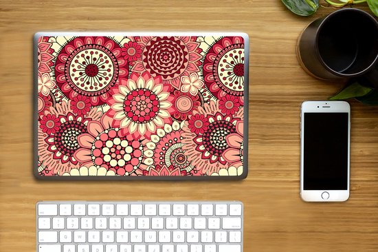 Sticker ordinateur portable - 10,1 pouces - Bloem - Mandala - Rétro - Motif