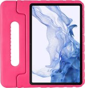 Kinder Tablethoes met Handvat Roze Geschikt voor Samsung Galaxy S8 Plus - Tablethoes Kindvriendelijk - Beschermhoes voor Kinderen - Shockproof - met Standaard - Tegen Vallen