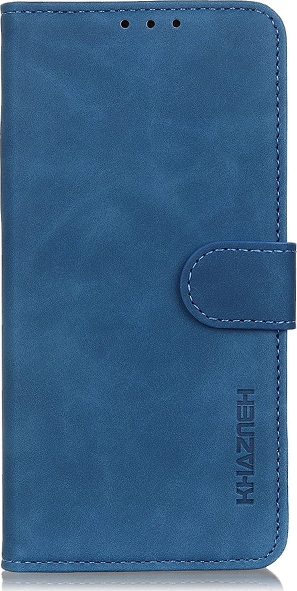 Mobigear Telefoonhoesje geschikt voor Samsung Galaxy S20 Hoesje | Mobigear Retro Bookcase Portemonnee | Pasjeshouder voor 2 Pasjes | Telefoonhoesje voor Pinpas / OV Kaart / Rijbewijs - Blauw