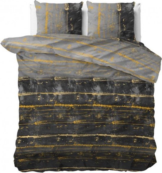 Sleeptime Scratchy - Dekbedovertrek - Eenpersoons - 140x200/220 + 1 kussensloop 60x70 - Antraciet