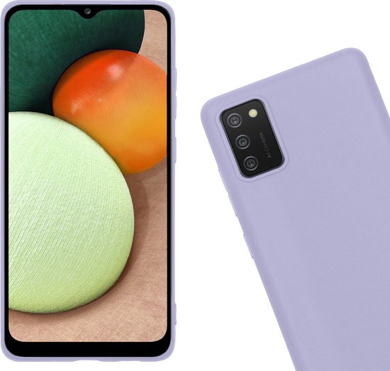 Coque Samsung Galaxy A02s Siliconen - Coque Samsung Galaxy Galaxy A02s Lilas - Coque Samsung Galaxy Galaxy A02s Siliconen Back Cover - Lilas
