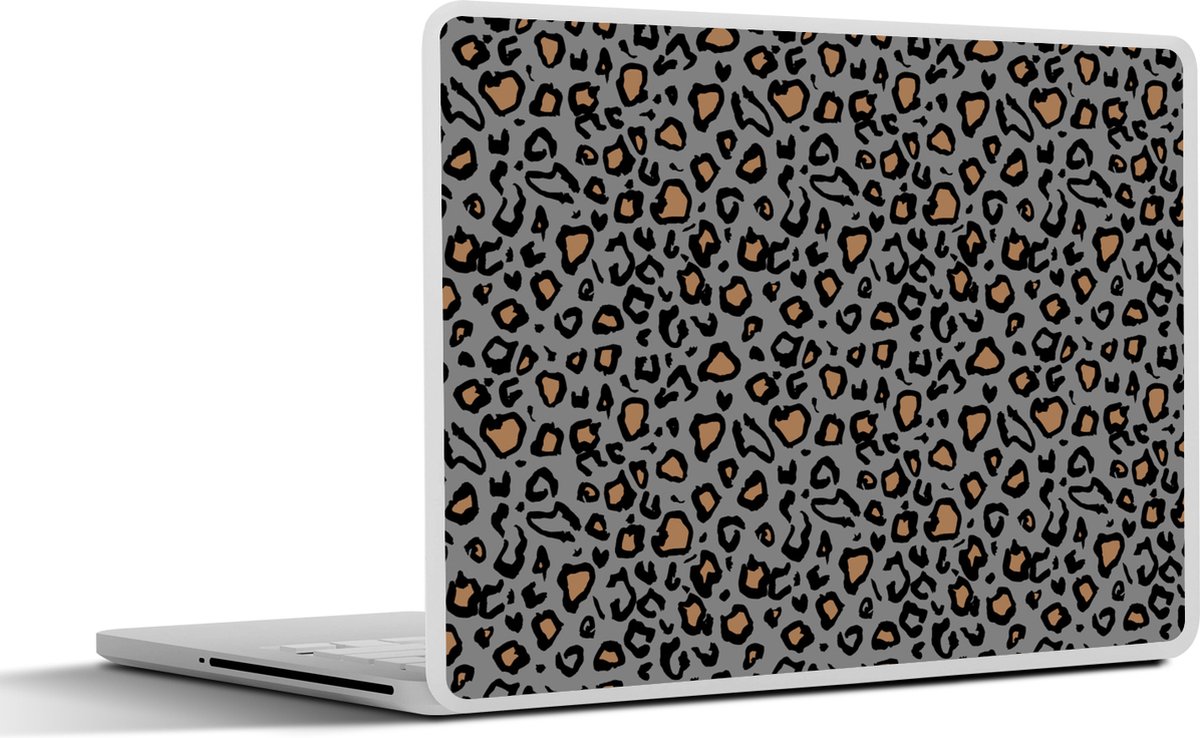 Laptop sticker - 15.6 inch - Panter - Patronen - Dieren - 36x27,5cm - Laptopstickers - Laptop skin - Cover