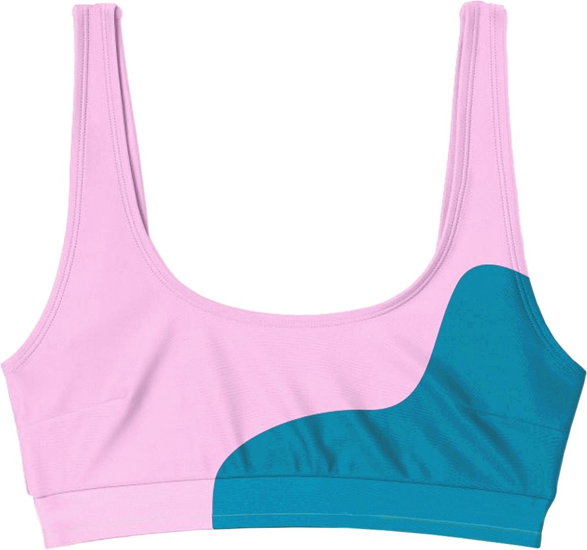 Sea'sons Official - Kleurveranderend - Brassiere Bikini Top - Teal-Pink Groen
