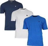 3-Pack Donnay T-shirt (599008) - Sportshirt - Heren - Navy/White/Active Blue - maat M