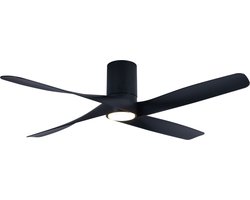 Plafondventilator Riviera Zwart 12Watt Led Ø 132cm Incl. Afstandsbediening