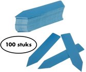 100x plantenlabels 5cm - steeketiketten - moestuin labels - 5cm - 100 stuks - blauw