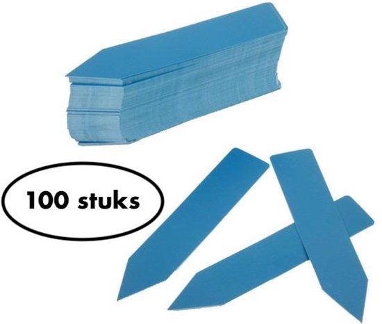 Foto: 100x plantenlabels 5cm steeketiketten moestuin labels 5cm 100 stuks blauw