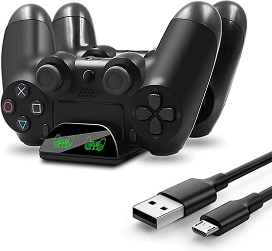 Chargeur Manette PS4, Station Charge Rapide Double Playstation 4