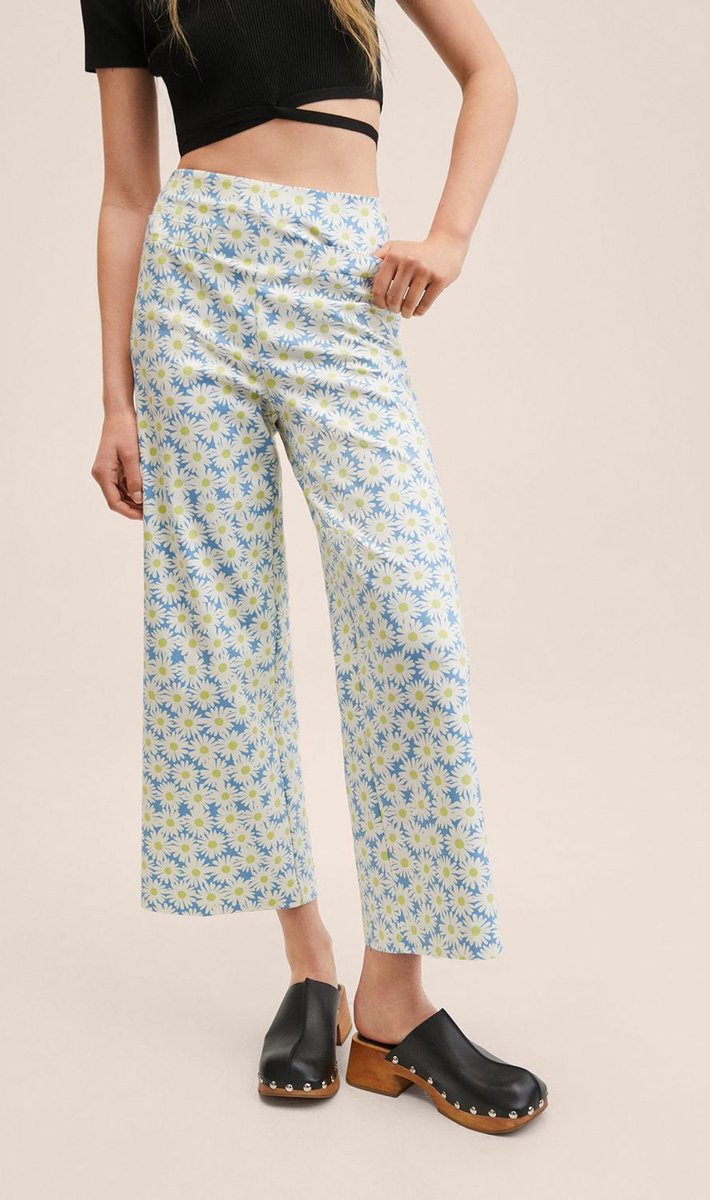 Mango Pantalon Culotte Imprimee 27997112 52 Taille Femme W42 bol