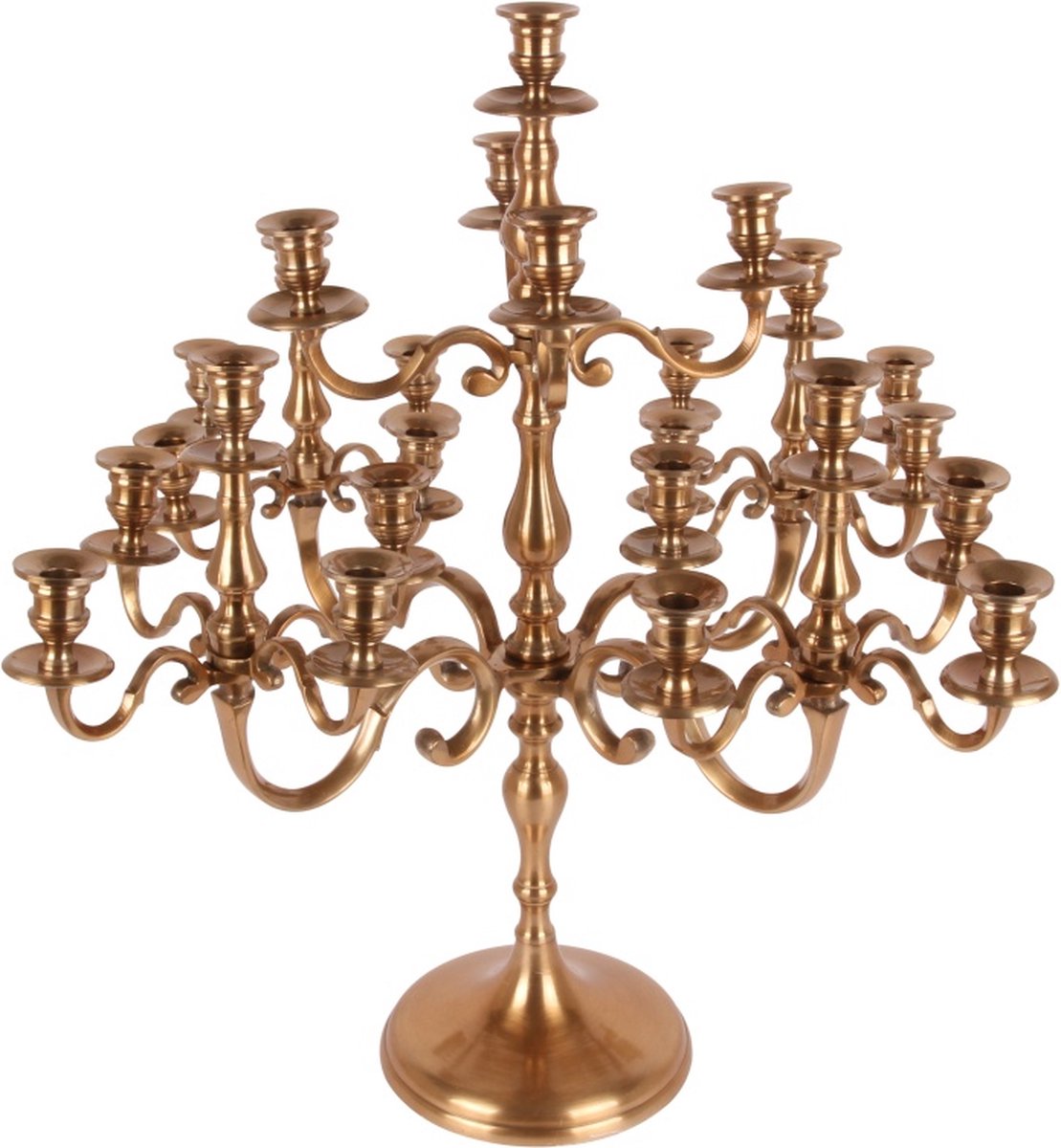 Baroque Kandelaar - Kandelaar 25-Arms 70 cm - Goud - Aluminium - 70x78x78 - Aluminium Gold