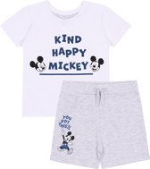 Setje babysweatshirt met korte broek - Mickey Mouse / 86