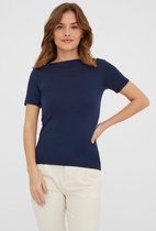 Vero Moda VMPANDA MODAL SS TOP - Navy Blazer Blue