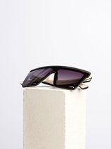 Dzukou Poker Face - Lunettes de soleil en bois unisexe - Lunettes de soleil polarisantes - Monture en bois - UV400 - Lentille grise dégradée