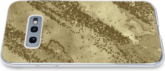 Coque Samsung Galaxy S10e - Glitter - Or - Abstrait - Coque de téléphone en Siliconen
