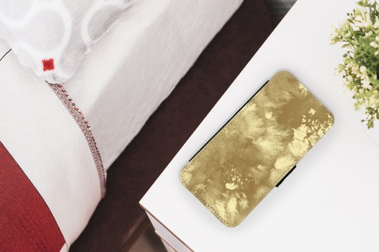 Étui pour téléphone Bookcase iPhone 13 Mini - Goud - Peinture - Abstrait - Avec poches - Étui portefeuille avec fermeture magnétique