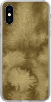 Coque pour iPhone X - Or - Peinture - Abstrait - Coque de téléphone en Siliconen