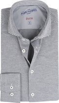 Pure - Functional Grijs Overhemd - Maat 44 - Slim-fit