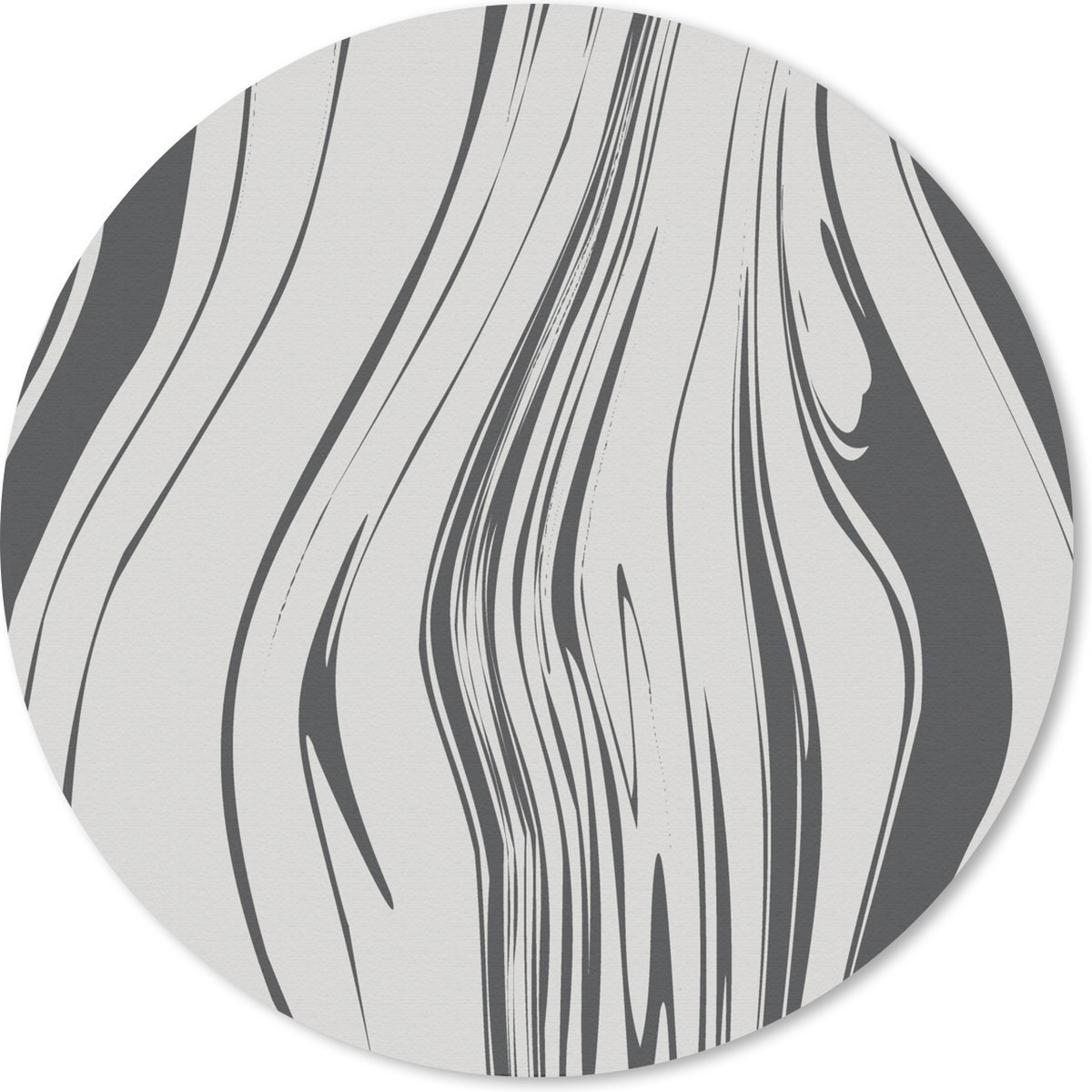 Muismat rond 30x30 cm - Mousepad Marmer - IJzer - Patronen - Ronde muismatten