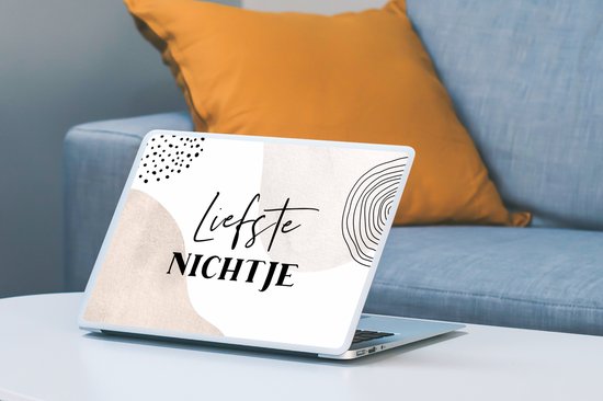 Autocollant pour ordinateur portable - 14 pouces - Dictons - 'Chère nièce' - Citations - Marron - 32x5x23x5cm - Autocollants pour ordinateur portable - Peau pour ordinateur portable - Couverture