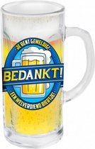 bierpul bedankt 330 ml transparant