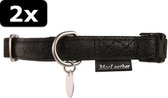 2x MACLEATHER HB ZWART 20MMX35-50CM