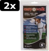 2x EASY WALK TUIG ZWART S