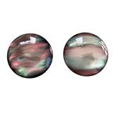 Clip Oorbellen- 2 cm- Grijs/roze-Geen gaatje- Charme Bijoux