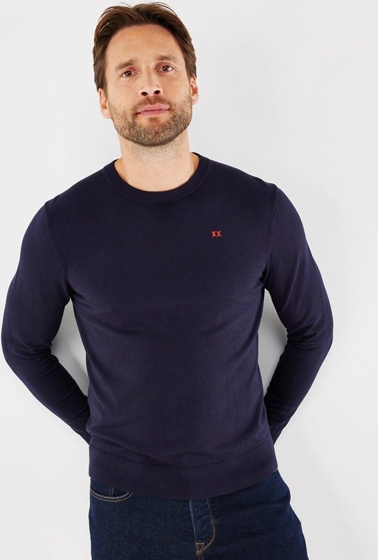 BRIAN Sweater Mannen - Navy - Maat S