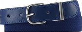 riem elastisch met leder junior navy maat 55 cm