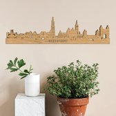 Skyline Amersfoort Detail Eikenhout 60cm Wanddecoratie Voor Aan De Muur City Shapes