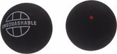 squashballen rode stip zwart 2 stuks
