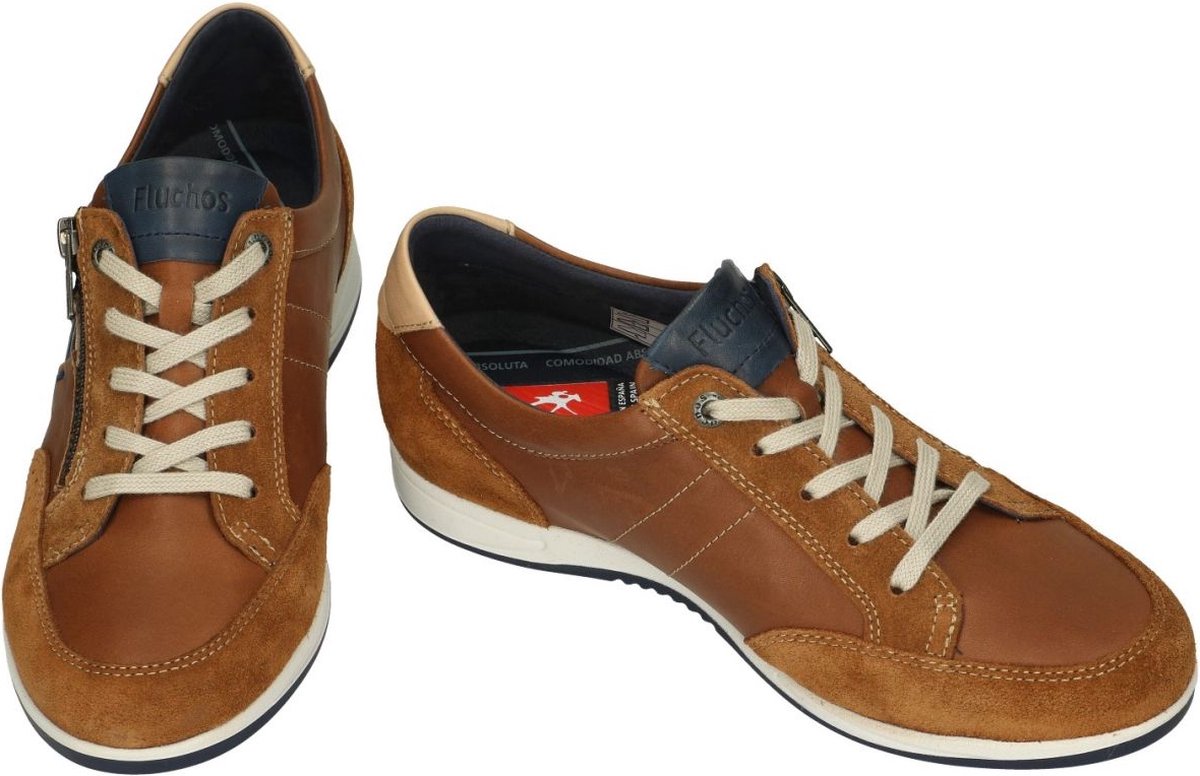 Fluchos -Heren - bruin - sneakers - maat 43
