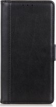 Shop4 - Samsung Galaxy A33 5G Hoesje - Wallet Case met Pasjeshouder Grain Zwart